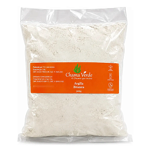 Argila Branca Pura 100% Natural 300gr