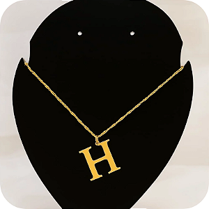 Colar de Letra H Simples