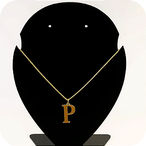 Colar de Letra P Simples