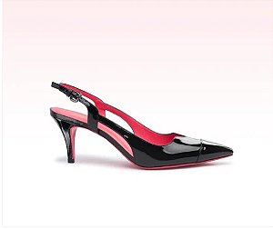 ZEF SCARPIN  VERNIZ PRETO