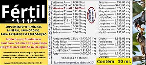 FÉRTIL. fertilidade e reprodução. para aves