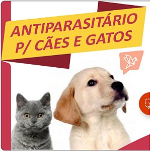ANTI-PARASITÁRIO HOMEOPÁTICO para CÃES e GATOS. HOMEOPATIA VETERINÁRIA para Tratamento e Controle de Vermes e Parasitas de Gatos e Cachorros.