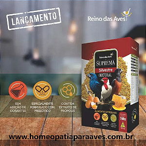 Ração Extrusada Suprema Silvestre Natural 700g - Reino das Aves.