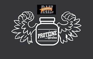 PROTÉINE 40%/kg de proteínas brutas de alto valor Biológico, um Suplemento Alimentar com SPIRULINA, de alta digestibilidade e alto teor energético. 30g