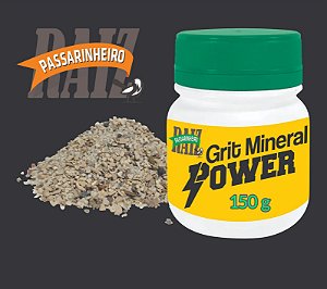 Grit Mineral Power.  A mistura calcária Mais Completa da Categoria para aves. 150g