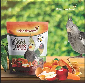 Ração Calopsita Gold Mix 500g Reino Das Aves