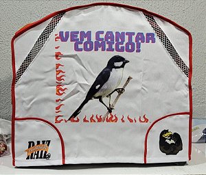 Capas para gaiola de BIGODINHO, modelos exclusivos e personalizados padrão torneio e passeio. Marca passarinheiro raiz. VEM CANTAR COMIGO!
