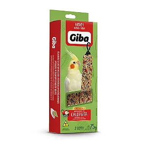 Giba Bastão Calopsita Maçã 75g - Prefere. Alimenta, desestressa e diverte.