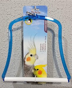 Balanço poleiro de Plástico p/ Pássaro G