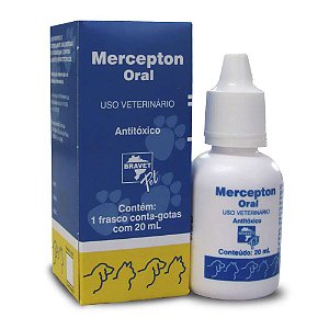 Mercepton Oral. Antitóxico de uso veterinário 20 ml