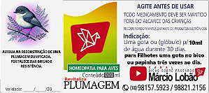 Revitaliza Plumagem - Solução Homeopática para Aves