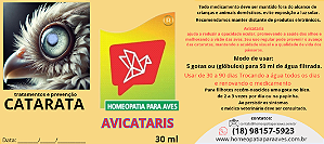 Avicataris. Uma solução homeopática para tratamento e prevenção de aves com problemas de catarata