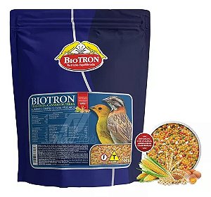 Biotron - Tico-Tico e Canário da Terra - 500g. Ração completa para pássaros, enriquecida com vitaminas, aminoácidos e sais mineirais.