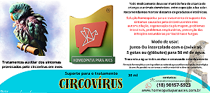 Solução Homeopática para o Suporte no tratamento do Circovírus.