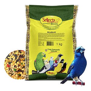 Mistura de Sementes e Ração Extrusada para Azulão Sellecta 1kg