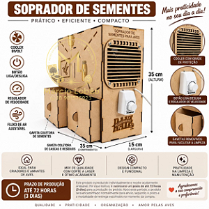 🌾 Soprador e Limpador de Sementes para Criadores de Aves