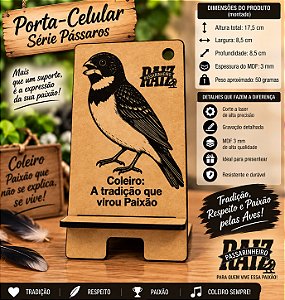 🐦 Porta-Celular em MDF 3mm – Coleiro