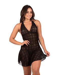 Camisola sensual em renda vazada – Keila