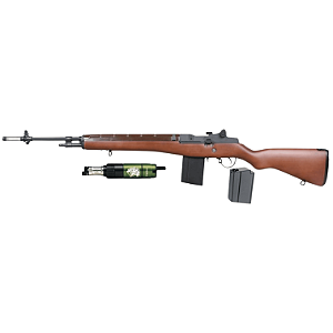 G&G AEG GR14 TYPE 57 ETU WITH HYDRA GEN. II LINE UP AIRSOFT RIFLE WOOD COMBO