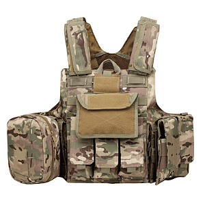 COLETE GHOST CIRAS MAR COLETE TACTICAL 600D MULTICAM WOSPORT