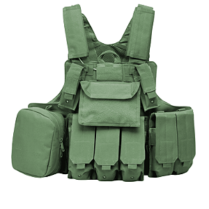 COLETE GHOST CIRAS MAR COLETE TACTICAL 600D GREEN WOSPORT