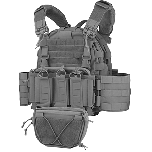 COLETE VEST ARC TACTICAL PLATE CARRIER WOLF GREY WOSPORT
