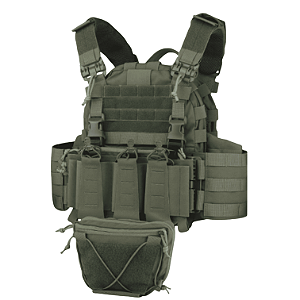 COLETE VEST ARC TACTICAL PLATE CARRIER RANGER GREEN WOSPORT