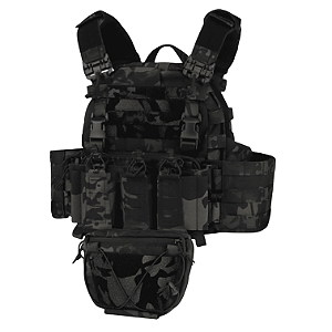 COLETE VEST ARC TACTICAL PLATE CARRIER BLACK MULTICAM WOSPORT