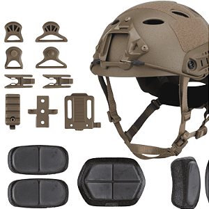 HELMET FAST SANDBLASTED VERSION GRANDE TAN WOSPORT