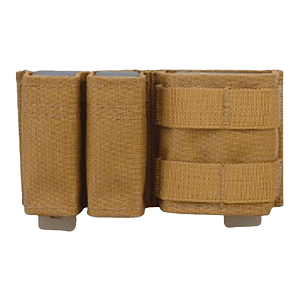 MAGAZINE POUCH 5.56 & 9MM DOUBLE SHORT COYOTE BROWN