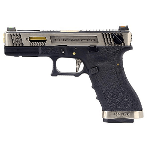 WE GBB G18C T03 BLOWBACK AIRSOFT PISTOL DUAL TONE
