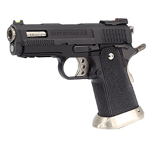 WE GBB HI-CAPA 3.8 BRONTOSSAURO FULL-AUTO BLOWBACK AIRSOFT PISTOL BLACK