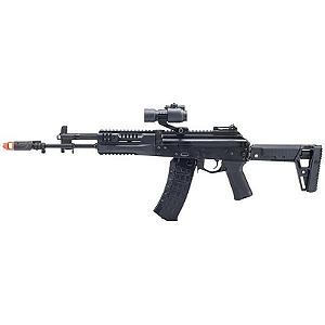 LCT AEG LCK-19 SIDE-FOLDING ADJUSTABLE STOCK AIRSOFT RIFLE BLACK