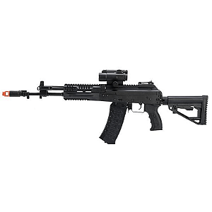 LCT AEG AK LCK-12 STEEL SIDE-FOLDING AIRSOFT RIFLE BLACK