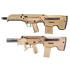 SILVERBACK AEG MDRX V3 MICRON AIRSOFT RIFLE DESERT COMBO