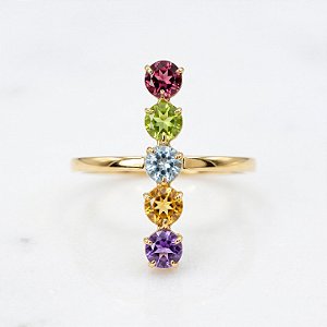 Anel Trilho Natural em Ouro 18k