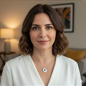 Colar Ouro 18k Olho Grego 18mm