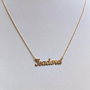 Colar Ouro 18k de Nome - Personalizado