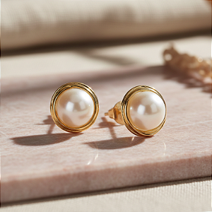 Brinco Ouro 18k Rococó