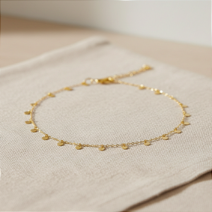 Colar Medalhas Circulares em Ouro 18k