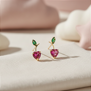 Brinco Maçãzinha em Ouro 18k