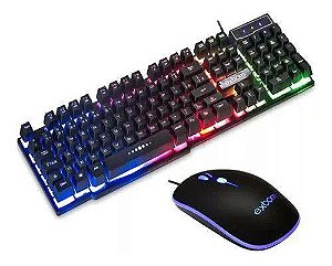 Kit teclado e mouse exbom bk G550