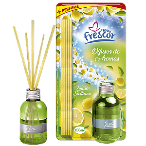 DIFUSOR DE AROMAS 100ML LIMAO SICILIANO 01UN NOVO FRESCOR CD