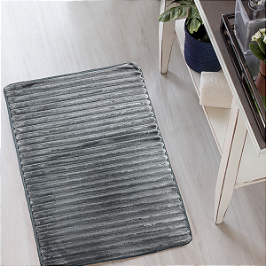 Tapete Para Quarto Antiderrapante 50cm x 70cm Pelucia wave