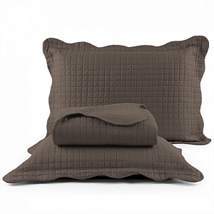 Cobre Leito Colcha Mosaico Areia 3 Peças Micro Percal 150 Fios Matelado King 2,60 x 2,80 Metros