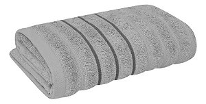 Toalha de Rosto 100% Algodão 450 Gramatura Dimensão 80X48 Modelo Wave - Cinza