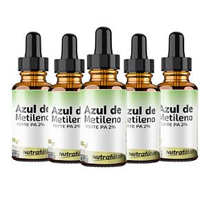 Azul de Metileno Forte PA 2%Concentrado 30ml (5 UNIDADES)