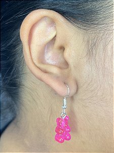 Gummy Bear Earrings Light Pink