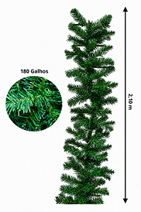 FESTÃO ARAMADO VERDE - 180 GALHOS