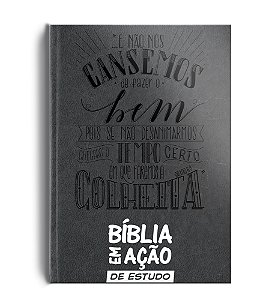 Livro Bíblia em ação de estudo - Versão mensagem - Luxo c...